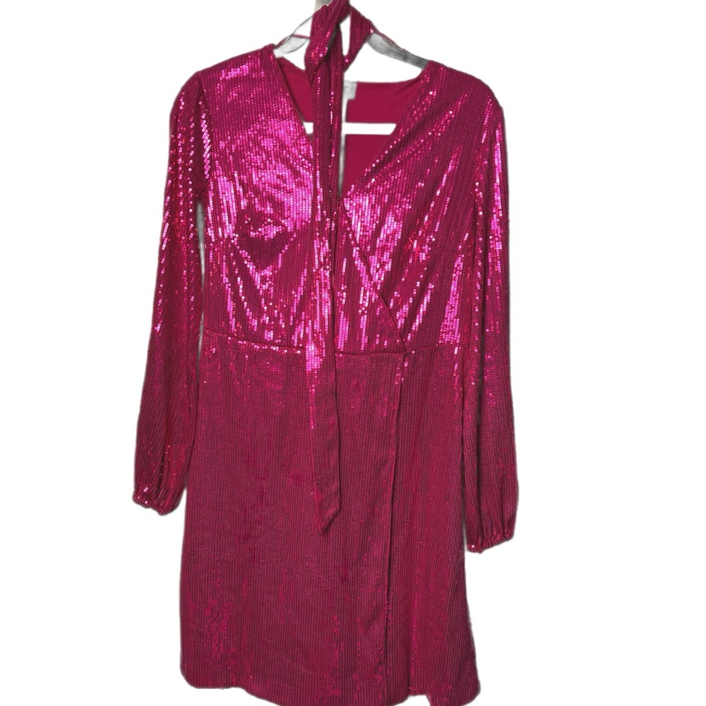 INC Barbie Pink Sequin Party Dress